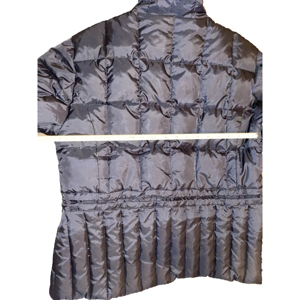Steve Madden Juniors Puffer Coat Down Nylon Winter Black Logo Warm Girls Sz XL